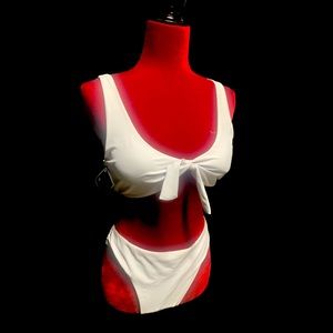 Zaful White two piece Swimsuit